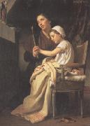Adolphe William Bouguereau The Thank Offering (mk26) oil painting artist